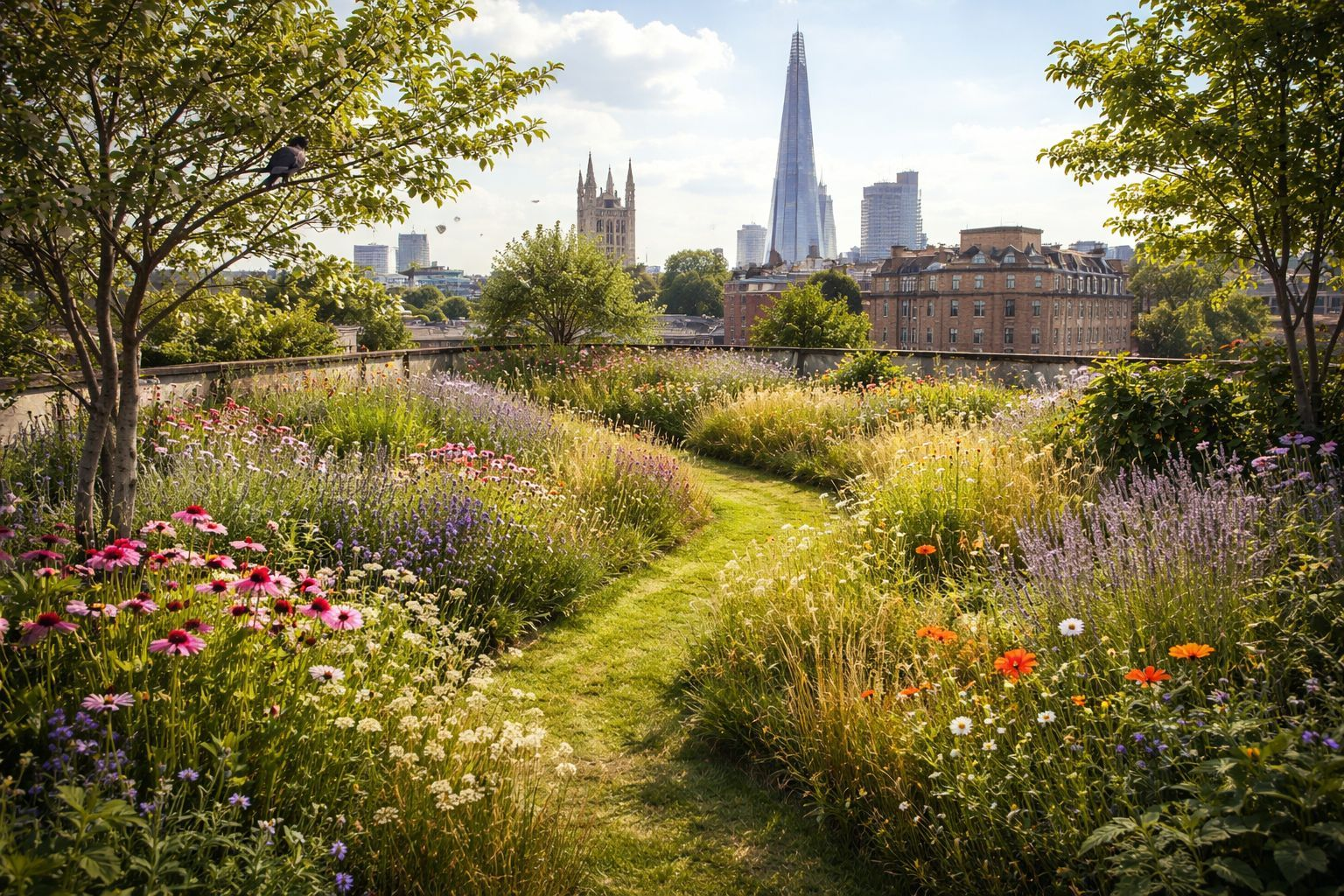 Wild Raised Garden in South East London