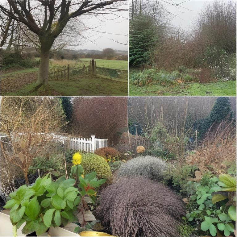 Seasonal Transformation: A Garden's Yearly Evolution