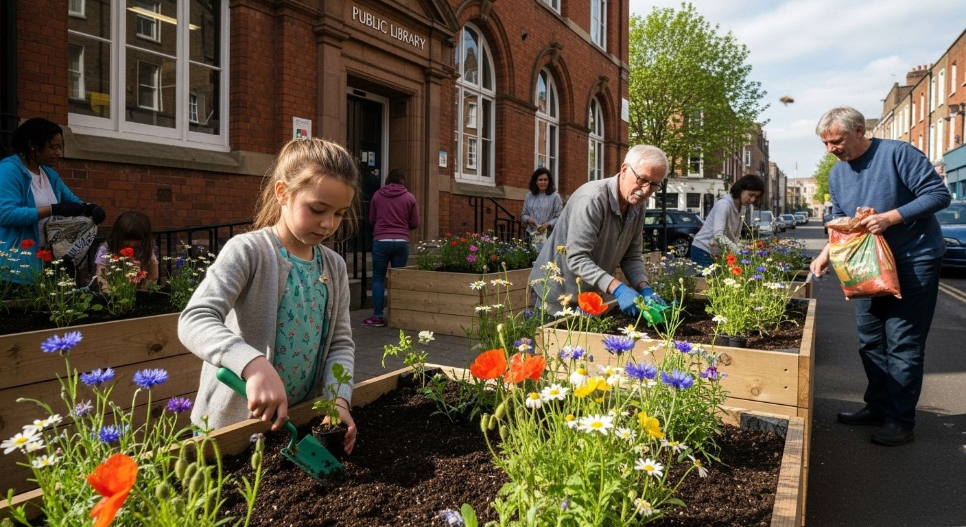 The “Plants for Pollinators” initiative across turns everyday public spaces into hubs for smaller-scale rewilding